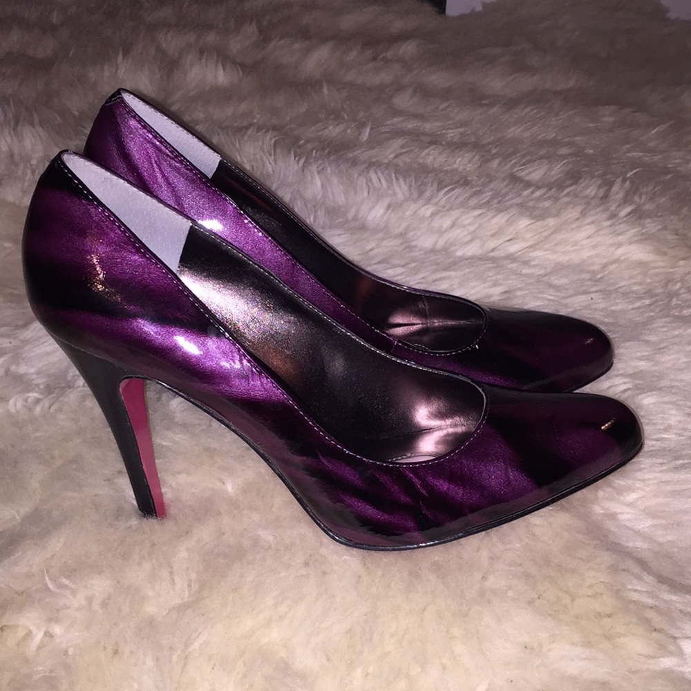 Paris Hilton Purple Heels